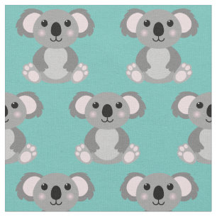 Söta Koala Barn Tecknad Film Tyg
