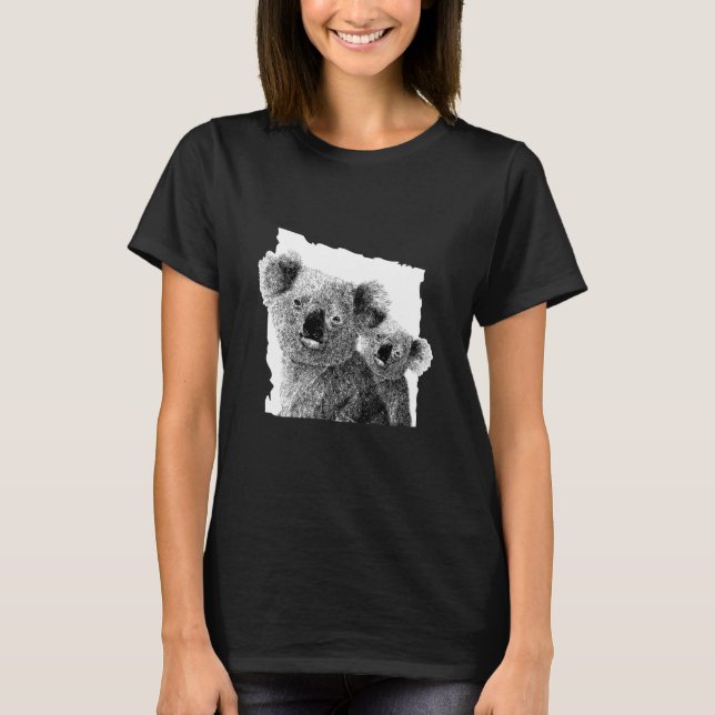 Söta koalor t shirt (Framsida)