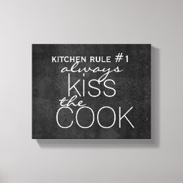 Söta köksoffertomslutna väggkonst canvastryck
