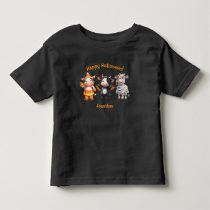 Söta kompis kor Kul Halloween-grafik T Shirt