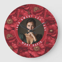 Söta Konfigurerbara Anemoner Förtrollar Strandfest Stor Klocka