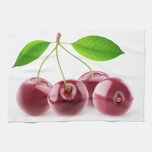 Söta körsbär kökshandduk (Horisontell)