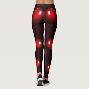 Söta körsbär - Mörk Red Leggings