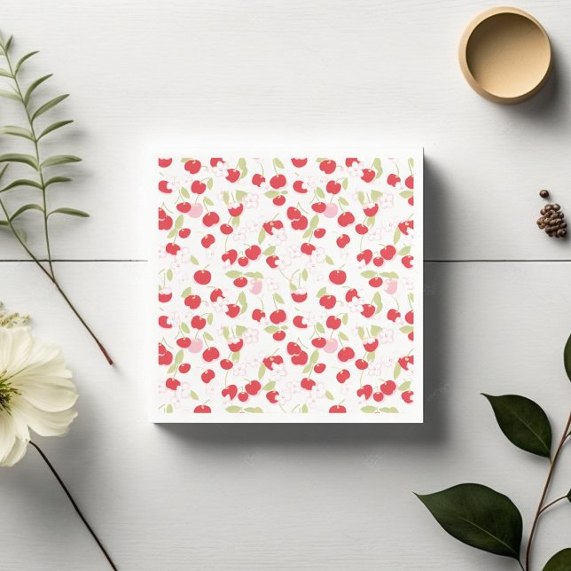 Söta körsbär pappersservett (Skapare uppladdad)