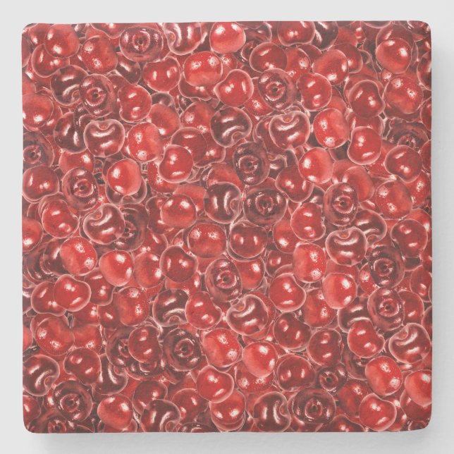 Söta körsbär stenunderlägg (Framsidan)