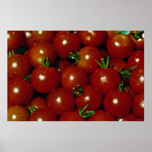 Söta körsbärstomater struktur poster