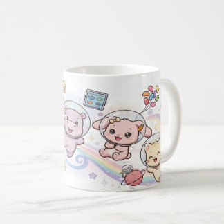 Söta Kosmiska Djurvänner Kaffemugg