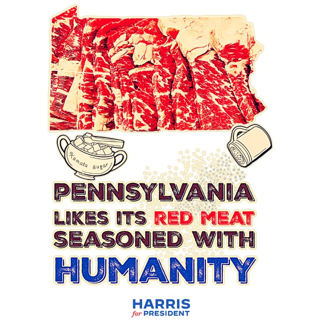 Söta Kött: Pennsylvania för Harris T Shirt (Skapare uppladdad)