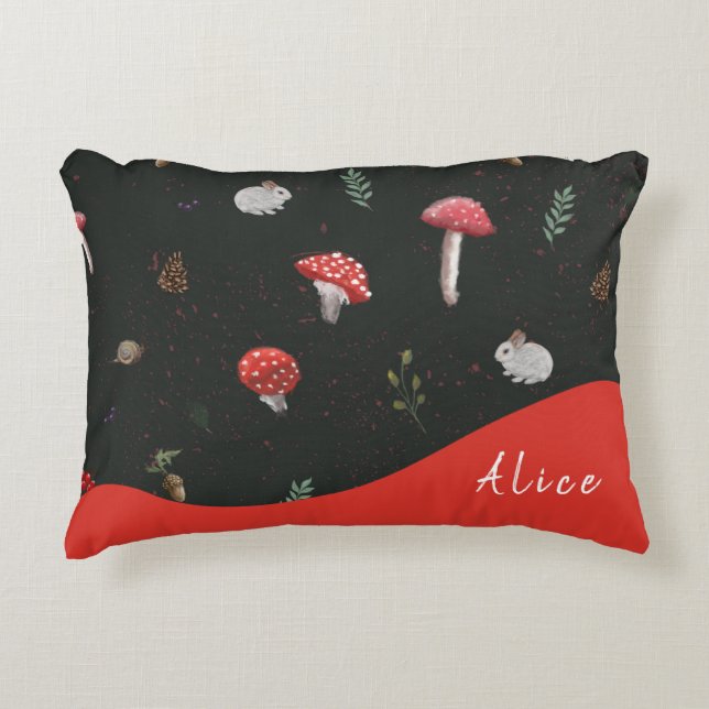 Söta kuddar av svampskog (Framsidan)