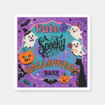 Söta kusliga Halloween-spöken och pumpafest