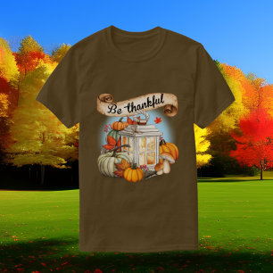 Söta kvinnor tack vare ord art Fall Säsong T Shirt