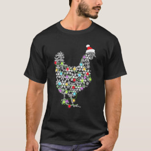 Söta kyckling julbelysning Glad jul Djurliv T Shirt