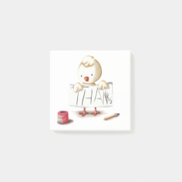 Söta kyckling tack post-it block