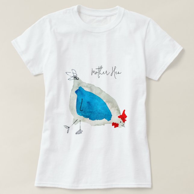 Söta kycklingar akvarell t shirt (Design framsida)