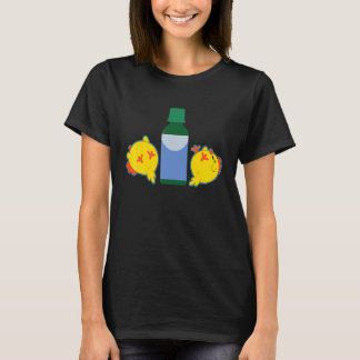 Söta kycklingar sömnig kyckling meme t shirt