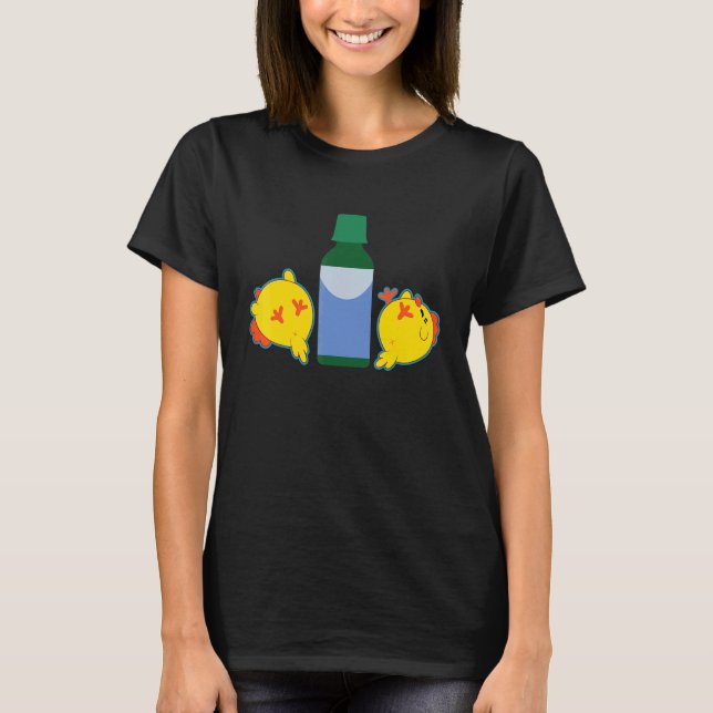Söta kycklingar sömnig kyckling meme t shirt (Framsida)