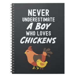 Söta kycklingpresenter för bebispojkar Barn Djurfa Anteckningsbok