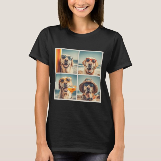 Söta Labradorhundar med solglasögon Semester Stran T Shirt (Framsida)
