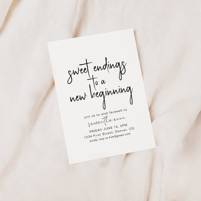 Söta landningar i en ny början Party Inbjudan (Skapare uppladdad)