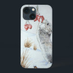 Söta landskap i snö på vinterscenen vid musmöss i<br><div class="desc">Den här söta lilla trämusen (som också kan kallas långstjärtad mus) på denna mobila täckmantel har en nibble på en del snö täckta juiströta bär. Den här vinterscenen med vilda djur och växter i snö gör en underbar scenisk vinter bild på det här ursprungliga telefonfallet och jag är säker på...</div>