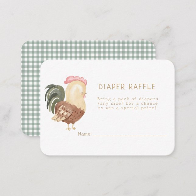 Söta lantdjurs gård Blanda blöjor Tilläggskort (Skapare uppladdad)