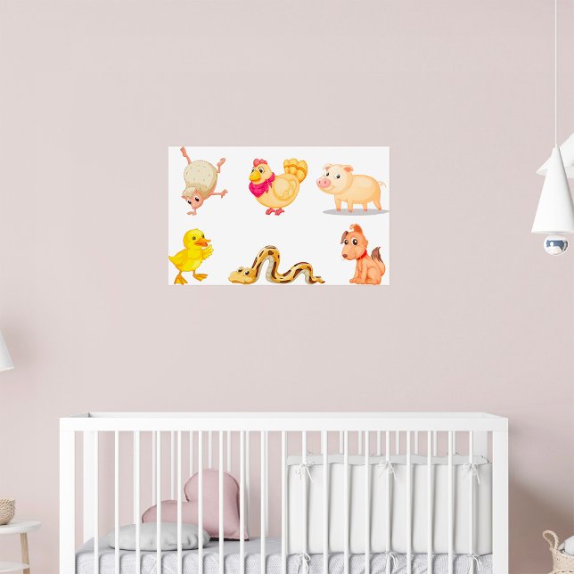 Söta lantgårds- och husdjur poster (Skapare uppladdad)