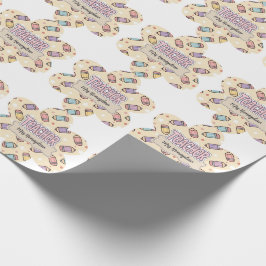 Söta lärare tacksamhet pennmönster presentpapper