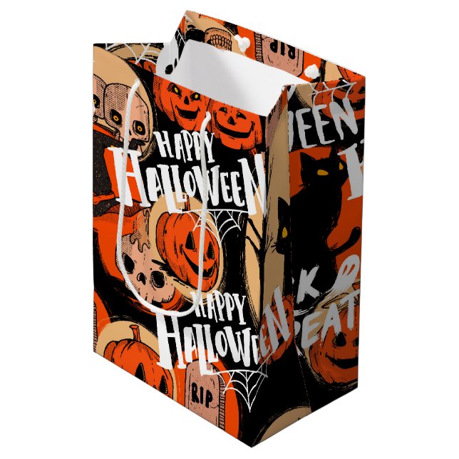 Söta & läskiga Halloween kusliga vibbar (Framsidan Vinklad)