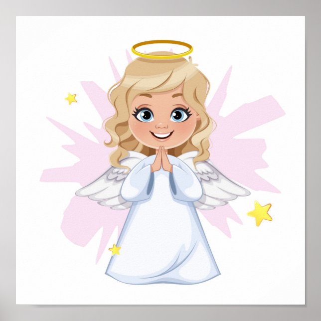 Söta lilla ängeln Poster (Framsidan)