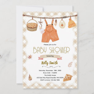 Söta lilla baby shower inbjudan
