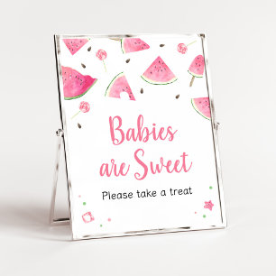 Söta lilla Baby Watermelon Spädbarn är Sweet Poster