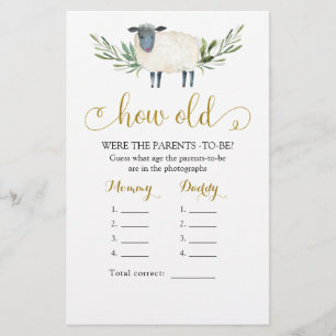 Söta lilla Lamb Greenery hur gamla föräldrar