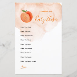 Söta lilla Peach Prayers för Baby Game