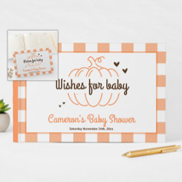 Söta lilla pumpa - Baby Shower Gästböcker
