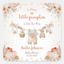 Söta lilla pumpa Höst Baby Shower