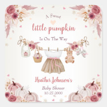 Söta lilla pumpa Höst Baby Shower