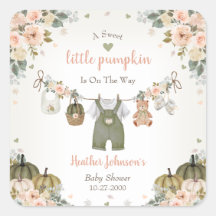 Söta lilla pumpa Höst Baby Shower