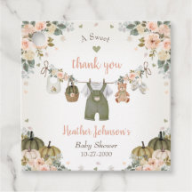 Söta lilla pumpa höst baby shower