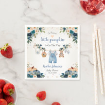 Söta lilla pumpa höst baby shower