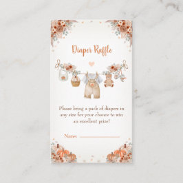 Söta lilla pumpa höst baby shower tilläggskort
