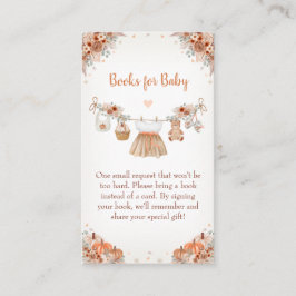 Söta lilla pumpa Höst Baby Shower Tilläggskort