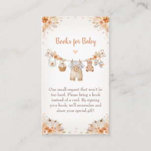 Söta lilla pumpa höst baby shower tilläggskort