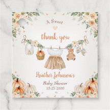 Söta lilla pumpa Höst Bebis Shower