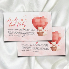 Söta Little Valentine Bokar för Baby Baby Shower Tilläggskort