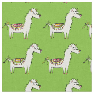 Söta Llama-Teckningar Tyg