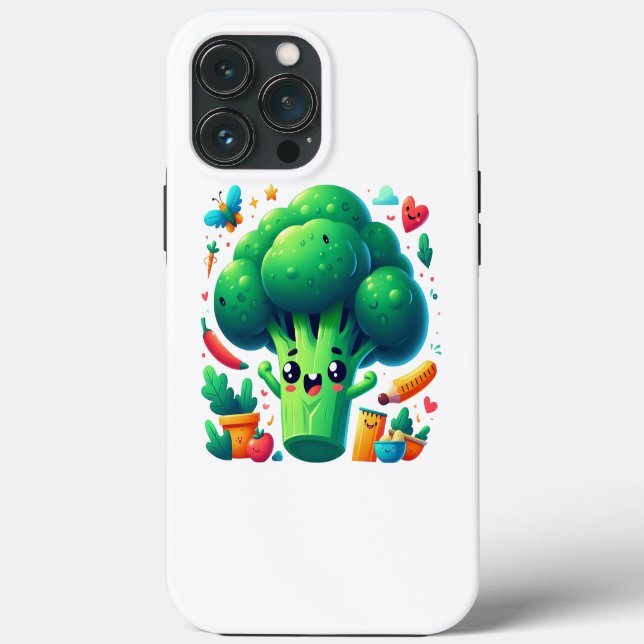 Söta lycklig broccoli (Baksida)