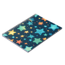 Söta lysande stjärnor på blå