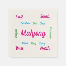 Söta mahjong-servetter  pappersservett