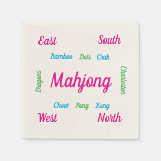 Söta mahjong-servetter  pappersservett