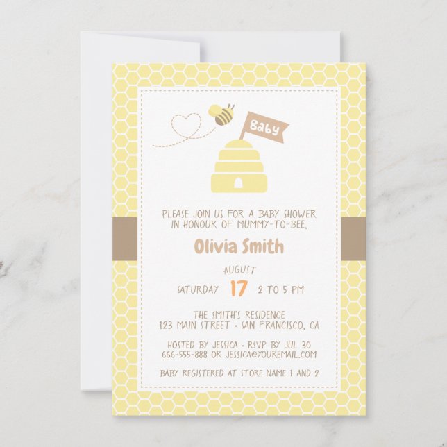 Söta Mamma att bli Baby Babyshower-inbjudningar Inbjudningar (Framsida)